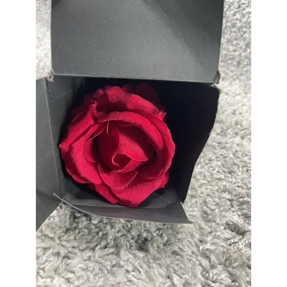 Noble Rose Ring Box Flower Heart Engagement Rose Ring Box Red Special Occasions